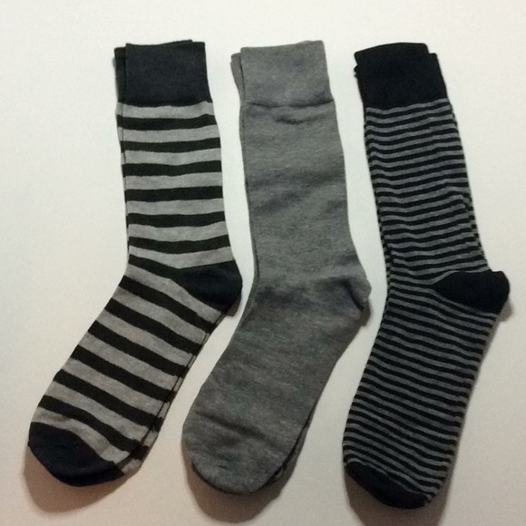 Clericci Other - Clericci 3 Pair Dress Casual Socks Gray Black New